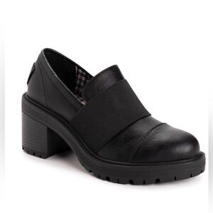 MUK LUKS Women's Lucy Lettie Block Heel Loafer Size 7